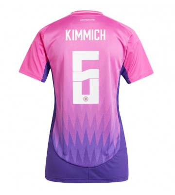 Alemania Joshua Kimmich #6 Segunda Equipación Mujer Eurocopa 2024 Manga Corta